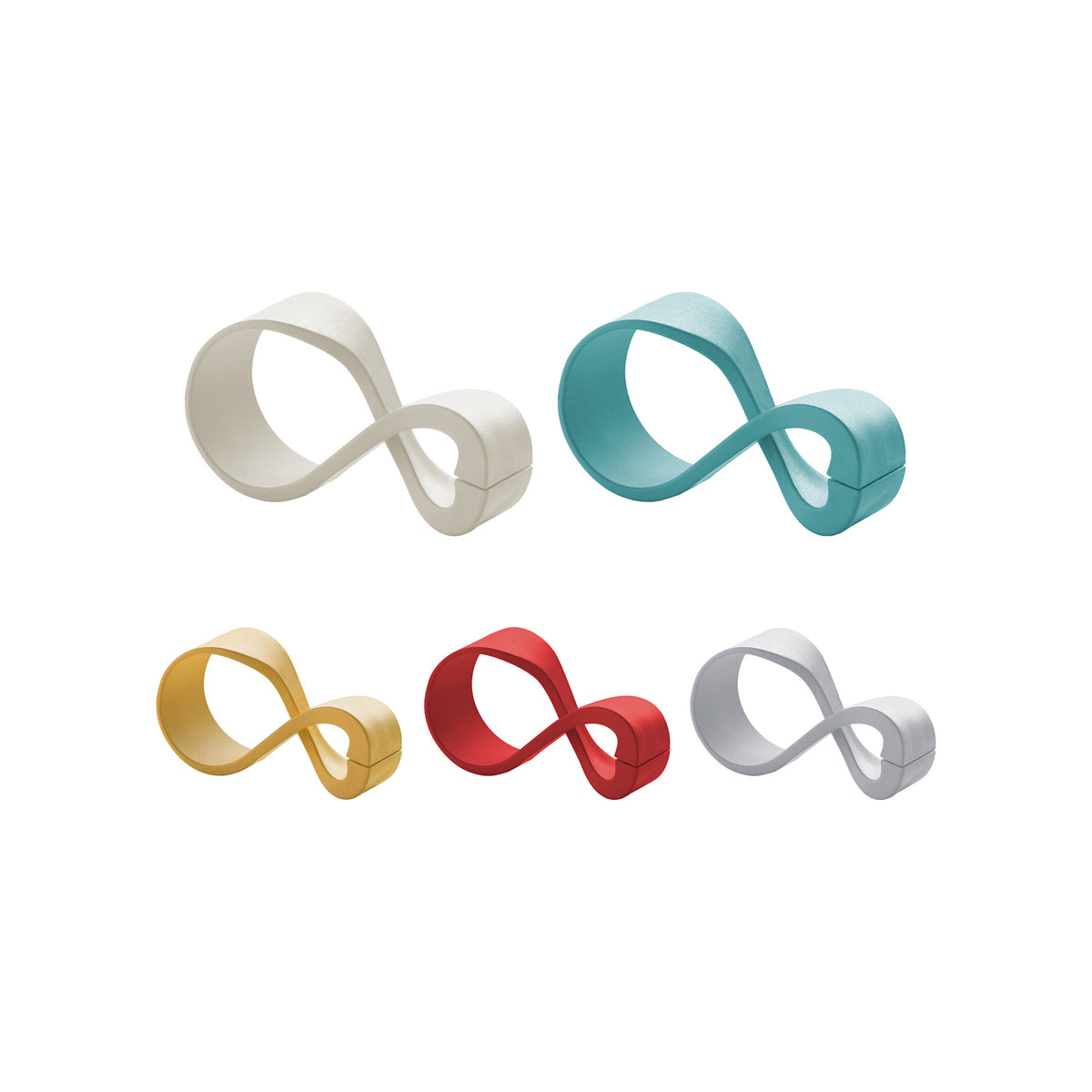 LOT DE 5 ECO PINCES 'INFINITE' "ORGANIZATION"