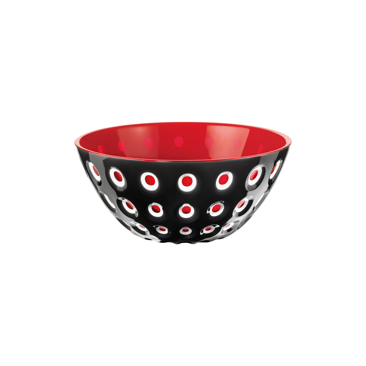 BOWL "LE MURRINE" Black/White/Transparent red