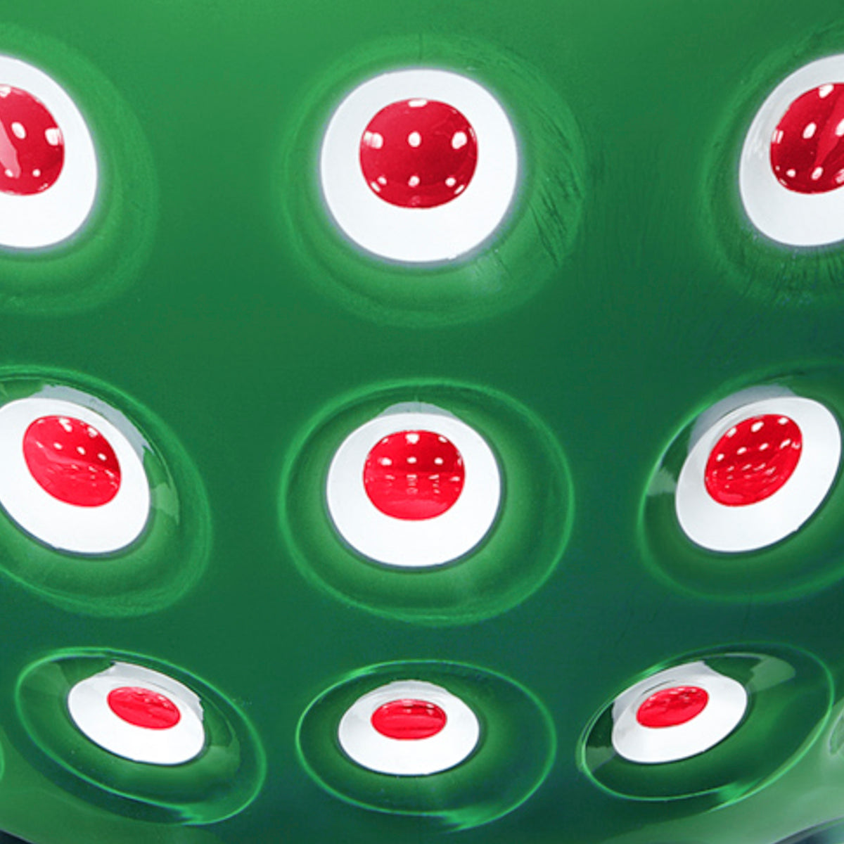 SET OF 2 BOWLS Ø12CM "LE MURRINE" - Red/White/Emerald