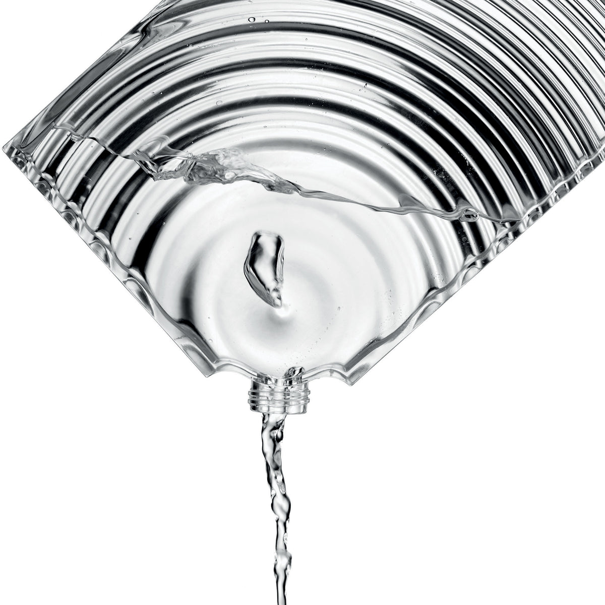 FLAT PACK WATER BOTTLE 'RIPPLES' "ICONS"